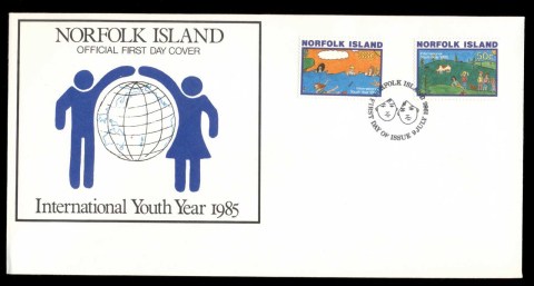 Norfolk-Is-1985-International-Youth-year-FDC