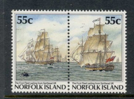 Norfolk-Is-1987-Bicentennial-Ships-55c-pr-MLH