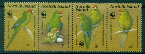 Norfolk-Is-1987-WWF-Green-Parrot-MLH