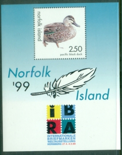 Norfolk-Is-1999-Pacific-Black-Duck-Bird-IBRA-MS-MUH