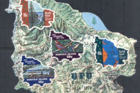 Norfolk-Is-1974-UPU-centenary-MS-MUH