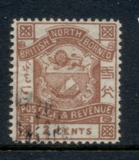 North-Borneo-1887-92-Coat-of-Arms-2c-CTO