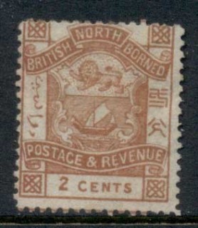 North-Borneo-1887-92-Coat-of-Arms-2c-MNG