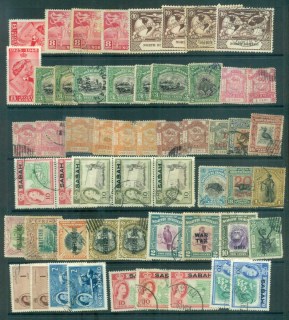 North-Borneo-1890s-on-Assorted-Oddments-CTO-MH-FU-lot82368