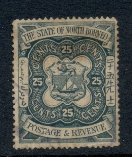 North-Borneo-1894-Coat-of-Arms-25cgrubby-FU