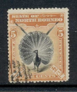 North-Borneo-1899-1900-Pictorial-Argus-Pheasant-5c-CTO_1