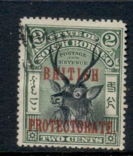 North-Borneo-1901-05-Opt-British-Protectorate-2c-CTO