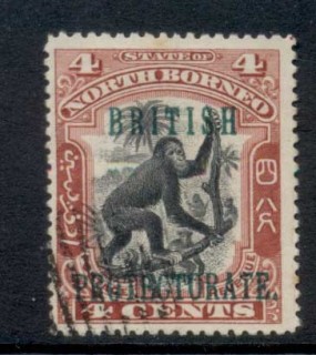 North-Borneo-1901-05-Opt-British-Protectorate-4c-CTO