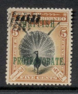 North-Borneo-1901-05-Opt-British-Protectorate-5c-CTO