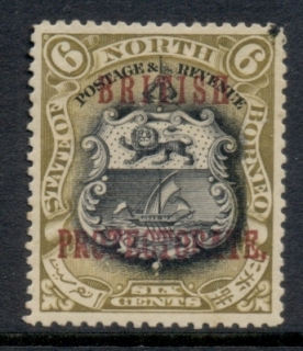 North-Borneo-1901-05-Opt-British-Protectorate-6c-MLH