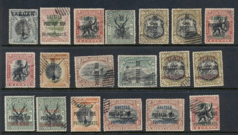North-Borneo-1901on-Postage-Dues-Asst-CTO