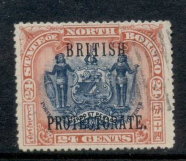 North-Borneo-1902-Opt-British-Protectorate-24c-CTO