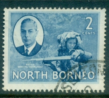 North-Borneo-1950-KGVI-Pictorial-2c-FU