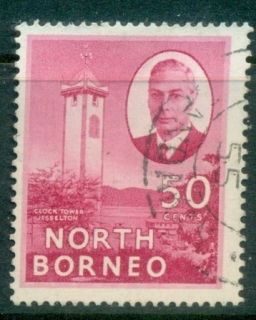 North-Borneo-1952-KGVI-Pictorial-50c-Jesselton-FU