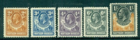 Northern-Rhodesia-1925-29-KGV-Pictorials-Asst-to-1-MLH