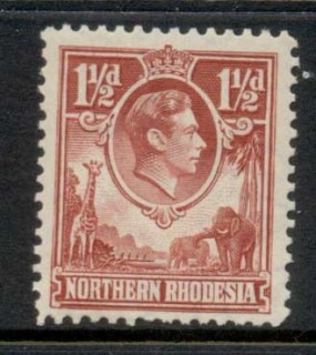 Northern-Rhodesia-1938-52-KGVI-Portrait-1-5d-carmine-MLH