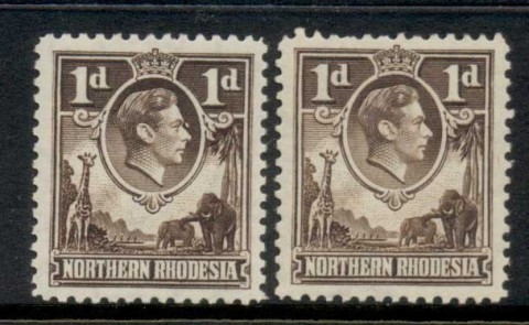 Northern-Rhodesia-1938-52-KGVI-Portrait-1d-2xshades-MLH