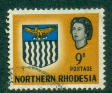 Northern-Rhodesia-1963-QEII-Coat-of-Arms-9d-FU_3