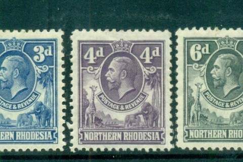 Northern-Rhodesia-1925-29-KGV-Pictorials-Asst-to-1-MLH