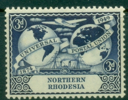 Northern-Rhodesia-1949-UPU-75th-Anniversary-3d-MLH