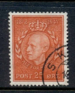 Norway-1947-King-Haakon-75th-Birthday-FU