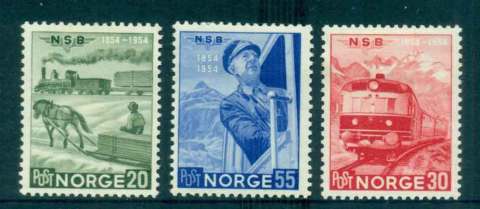 Norway-1954-Trains-MLH-lot51977