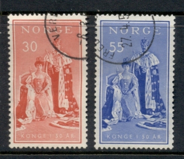 Norway-1955-Haakons-50th-Anniversary-FU