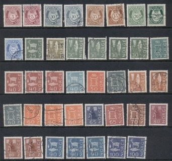 Norway-1962-63-definitives-Asst-MLH-FU