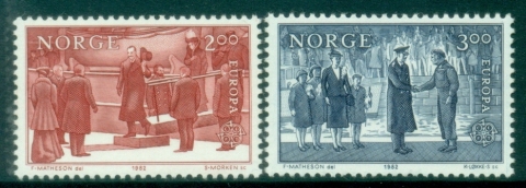 Norway-1982-EUROPA-Stamps-Historic-Events-MUH
