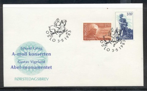 Norway-1983-Europa-Human-Genius-FDC