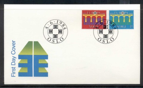 Norway-1984-Europa-Bridge-FDC