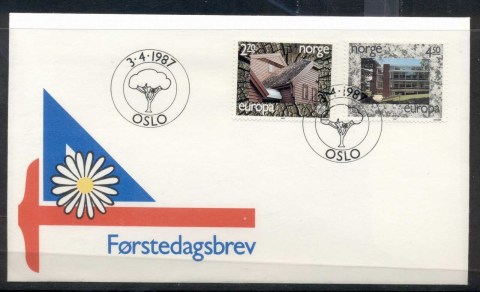 Norway-1987-Europa-Architecture-FDC