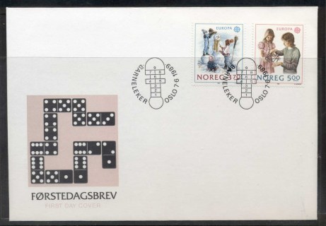 Norway-1989-Europa-Childrens-Play-FDC