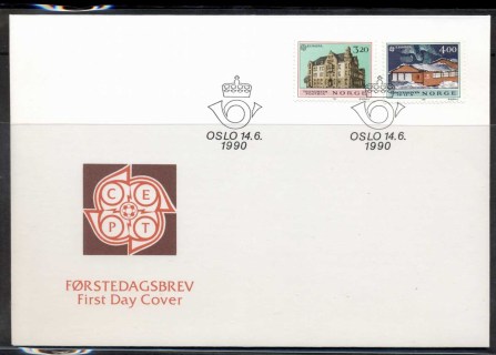 Norway-1990-Europa-Post-Offices-FDC