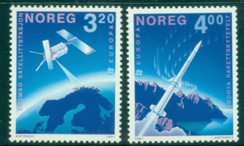 Norway-1991-EUROPA-Stamps-European-Aerospace-MUH