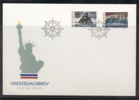 Norway-1992-Europa-Columbus-Discovery-of-America-FDC