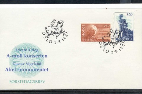 Norway-1983-Europa-Human-Genius-FDC