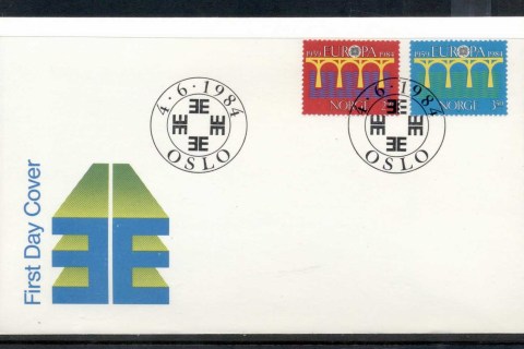 Norway-1984-Europa-Bridge-FDC