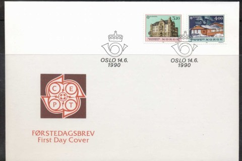 Norway-1990-Europa-Post-Offices-FDC