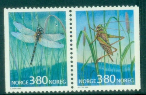 Norway-1998-Insects-Dragonfly-and-Grasshopper-MUH