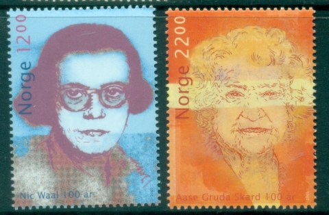 Norway-2005-The-100th-Anniversary-of-the-Birth-of-Nic-Wall-Aasa-Gruda-Skard-MUH