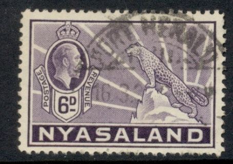 Nyasaland-1934-35-KFV-Leopard-6d-FU