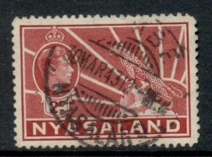 Nyasaland-1938-44-KGVI-Leopard-2d-red-FU