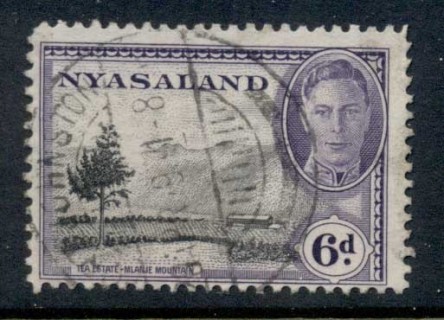 Nyasaland-1945-KGVI-Pictorials-6d-Tea-Estate-FU