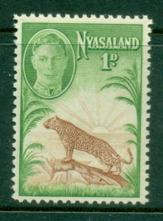 Nyasaland-1947-KGVI-Pictorial-1d-Leopard-MUH