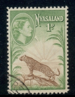 Nyasaland-1953-QEII-Pictorial-1d-FU-2