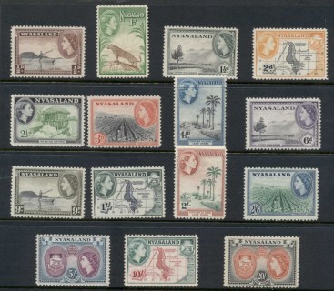 Nyasaland-1953-QEII-Pictorials-MLH