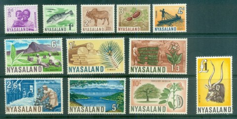 Nyasaland-1964-Pictorials-MUH