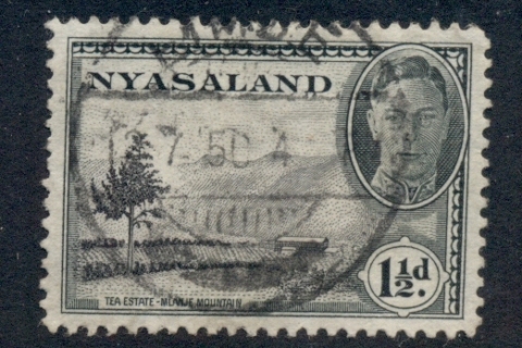 Nyasaland-1945-KGVI-Pictorials-1-5d-Tea-Estate-FU