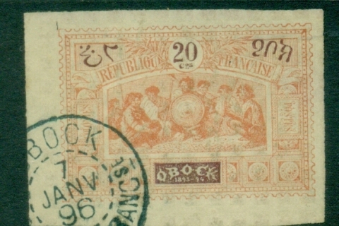 Obock 1894 Somali Warriors 20c